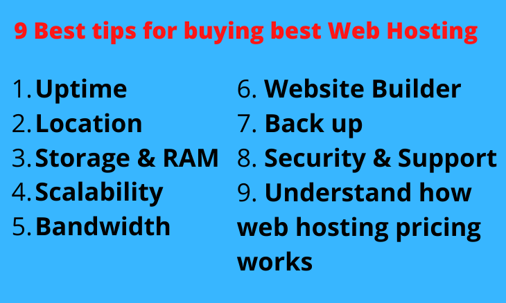 tips for buying best Web Hosting