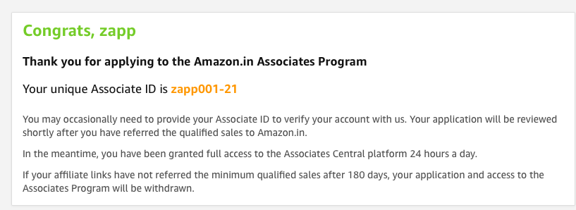 Amazon Associate Payment and Tax Information