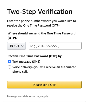 Amazon Affiliate Requirement - Number Verification
